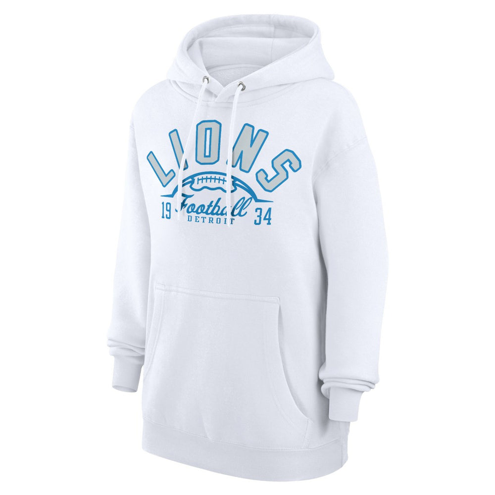 Detroit Lions Starter Unisex Half Ball Team Fleece Pullover Hoodie - White outlet
