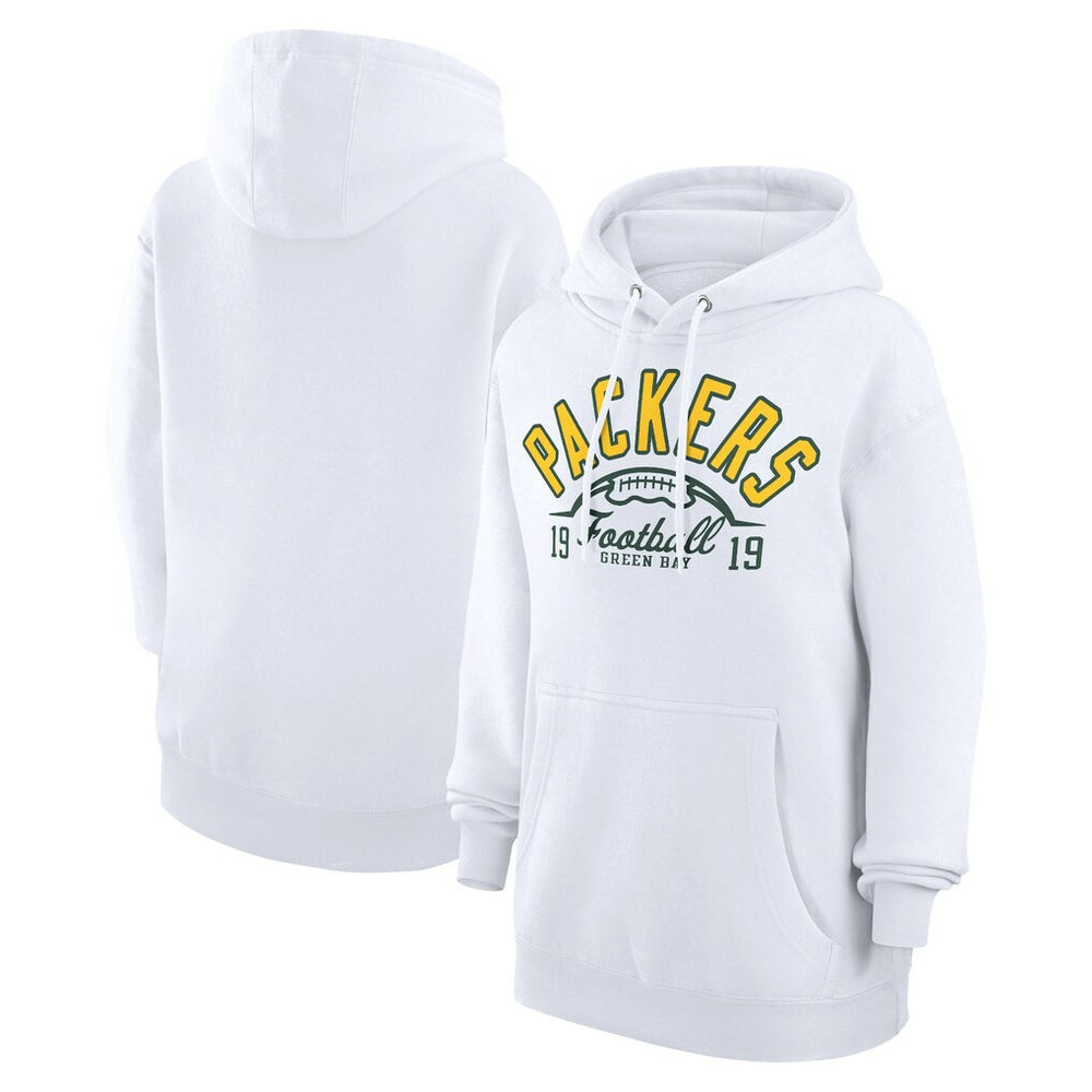 Green Bay Packers Starter Unisex Half Ball Team Fleece Pullover Hoodie - White on sale