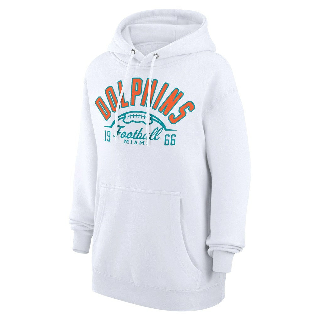 Miami Dolphins Starter Unisex Half Ball Team Fleece Pullover Hoodie - White online