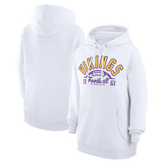 Minnesota Vikings Starter Unisex Half Ball Team Fleece Pullover Hoodie - White online