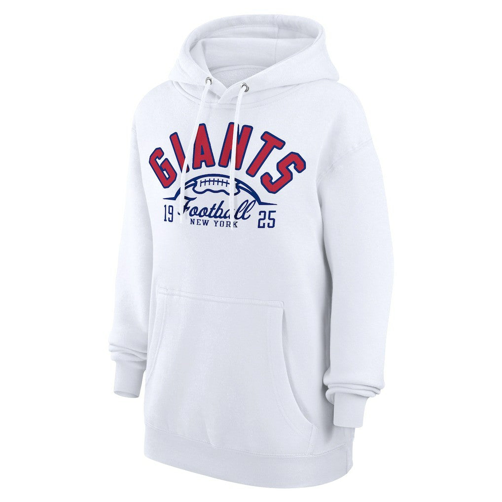 New York Giants Starter Unisex Half Ball Team Fleece Pullover Hoodie - White discount