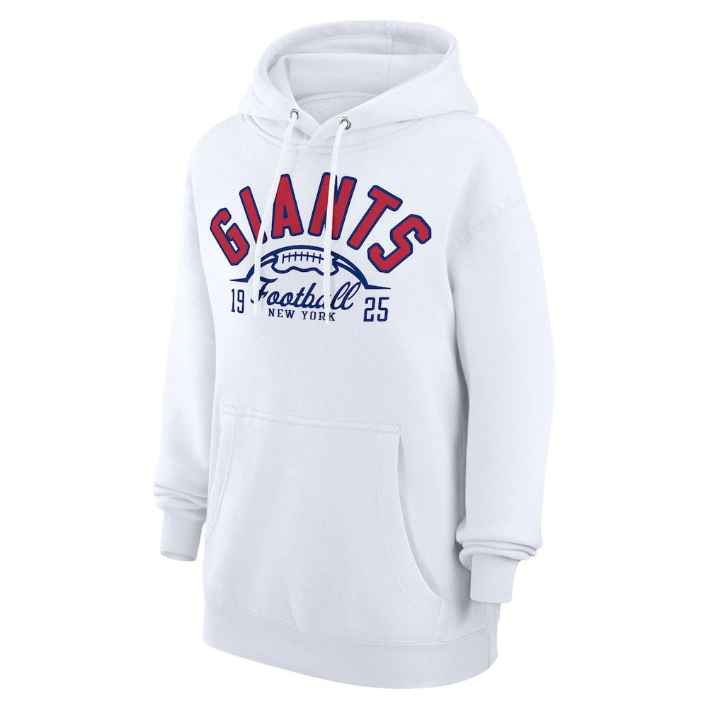 New York Giants Starter Unisex Half Ball Team Fleece Pullover Hoodie - White discount