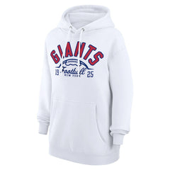 New York Giants Starter Unisex Half Ball Team Fleece Pullover Hoodie - White discount