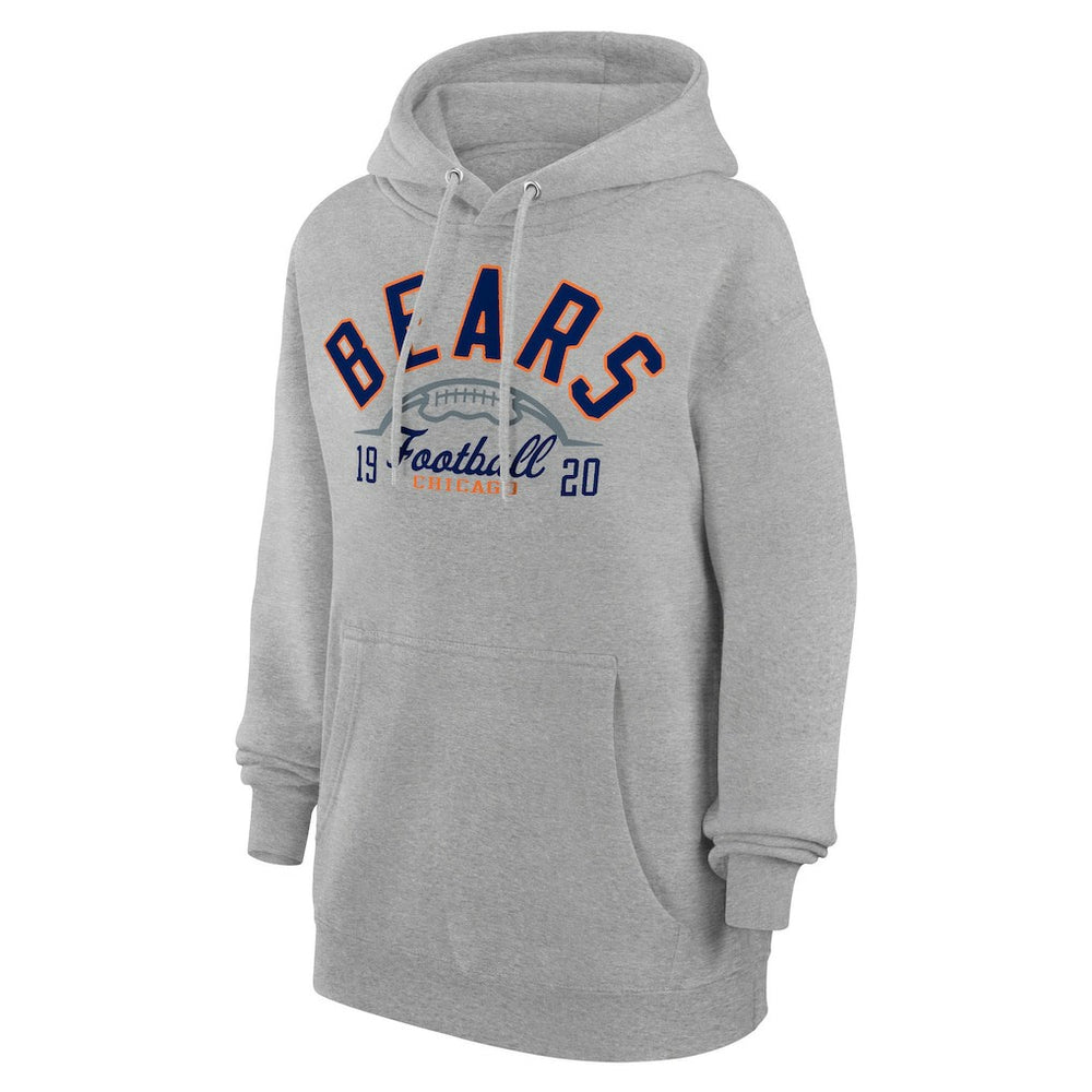 Chicago Bears Starter Unisex Half Ball Team Fleece Pullover Hoodie - Heather Gray sale