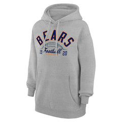 Chicago Bears Starter Unisex Half Ball Team Fleece Pullover Hoodie - Heather Gray sale