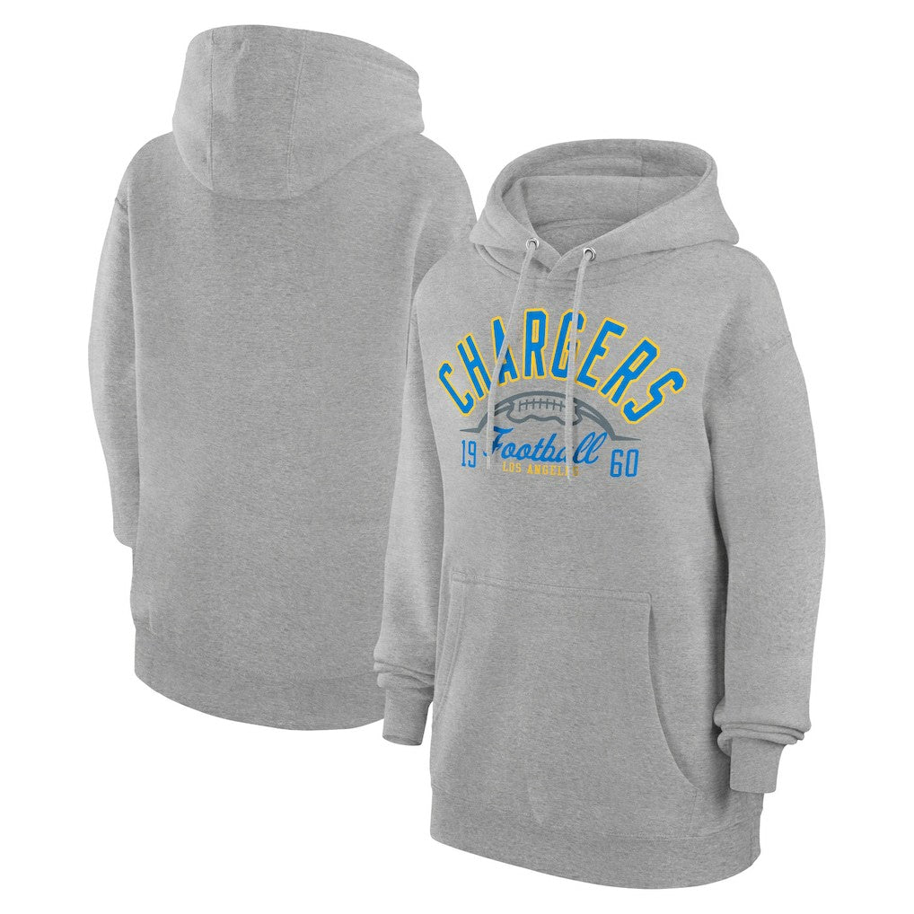 Los Angeles Chargers Starter Unisex Half Ball Team Fleece Pullover Hoodie - Heather Gray online