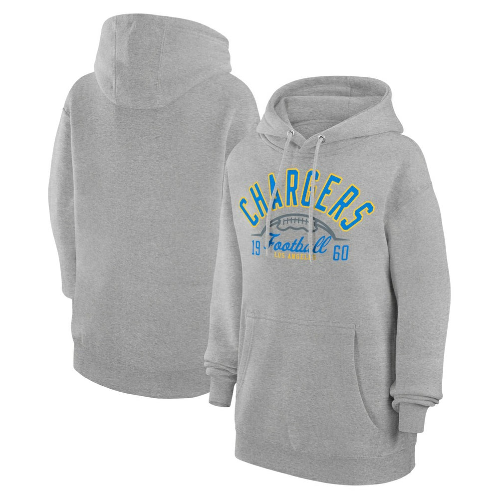 Los Angeles Chargers Starter Unisex Half Ball Team Fleece Pullover Hoodie - Heather Gray online