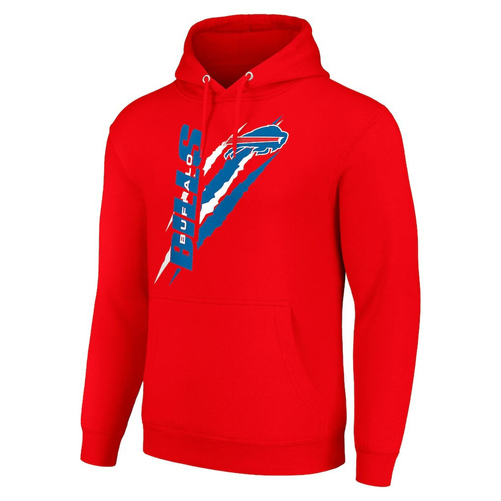 Buffalo Bills Starter Unisex Color Scratch Fleece Pullover Hoodie - Red online
