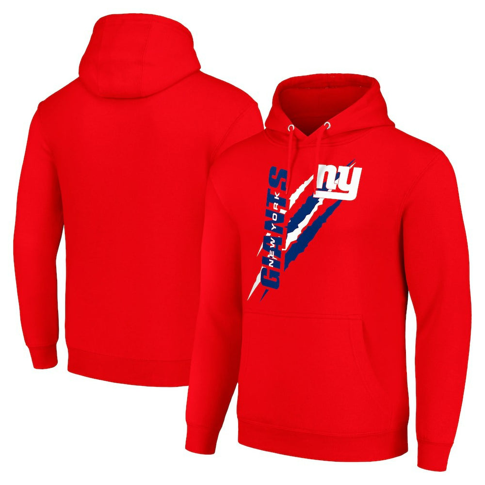 New York Giants Starter Unisex Color Scratch Fleece Pullover Hoodie - Red cheap