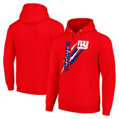 New York Giants Starter Unisex Color Scratch Fleece Pullover Hoodie - Red cheap