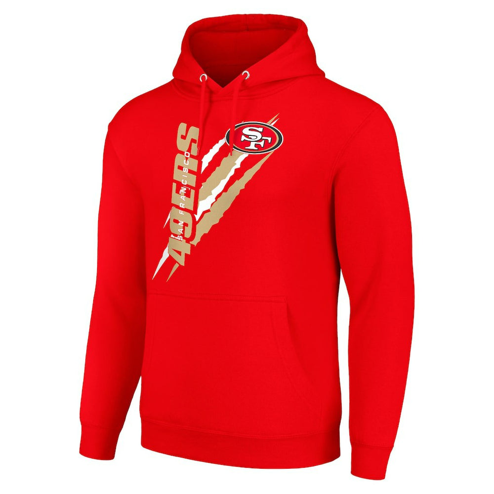 San Francisco 49ers Starter Unisex Color Scratch Fleece Pullover Hoodie - Scarlet discount