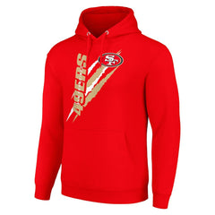 San Francisco 49ers Starter Unisex Color Scratch Fleece Pullover Hoodie - Scarlet discount