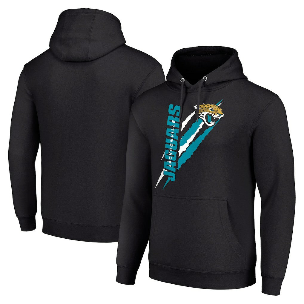 Jacksonville Jaguars Starter Unisex Color Scratch Fleece Pullover Hoodie - Black outlet