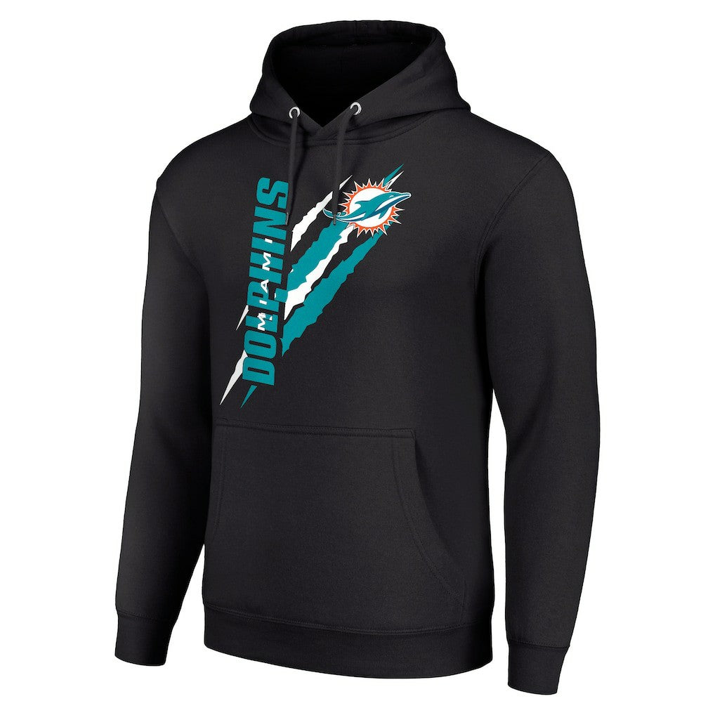 Miami Dolphins Starter Unisex Color Scratch Fleece Pullover Hoodie - Black online