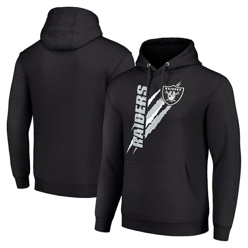 Las Vegas Raiders Starter Unisex Color Scratch Fleece Pullover Hoodie - Black sale