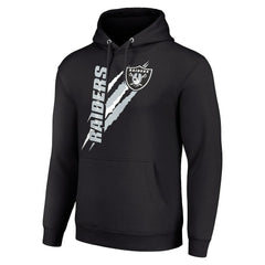 Las Vegas Raiders Starter Unisex Color Scratch Fleece Pullover Hoodie - Black sale