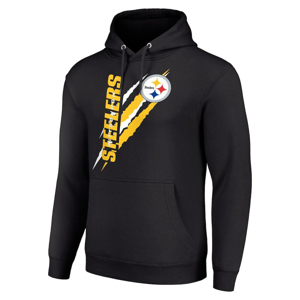 Pittsburgh Steelers Starter Unisex Color Scratch Fleece Pullover Hoodie - Black for sale