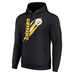 Pittsburgh Steelers Starter Unisex Color Scratch Fleece Pullover Hoodie - Black for sale