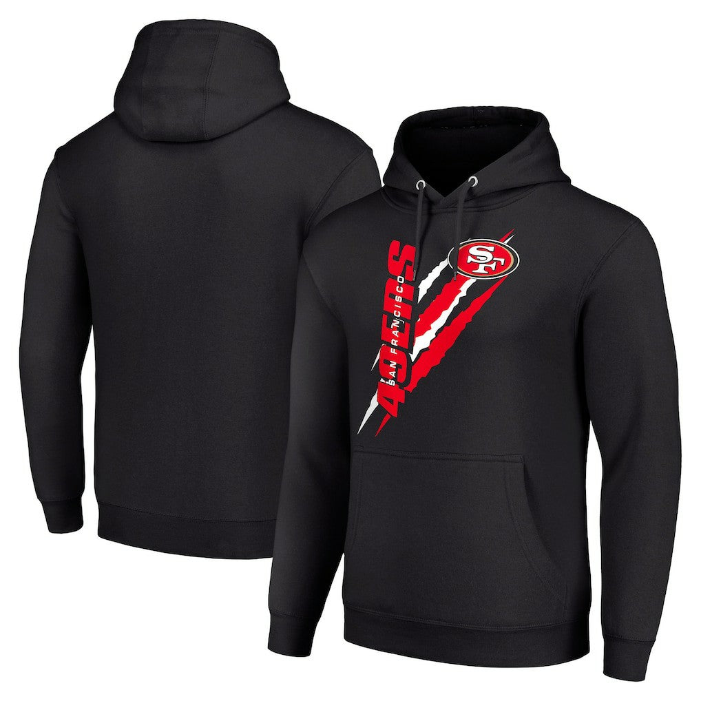 San Francisco 49ers Starter Unisex Color Scratch Fleece Pullover Hoodie - Black for sale