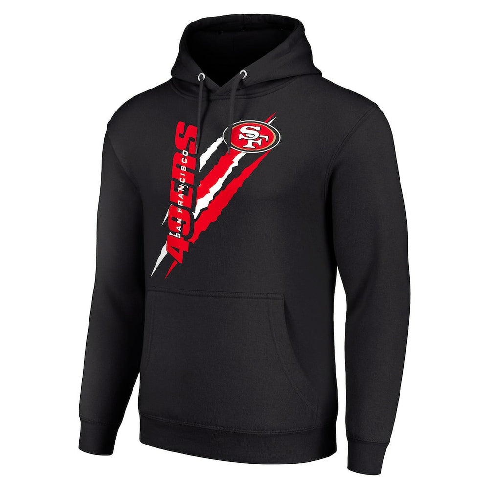 San Francisco 49ers Starter Unisex Color Scratch Fleece Pullover Hoodie - Black for sale