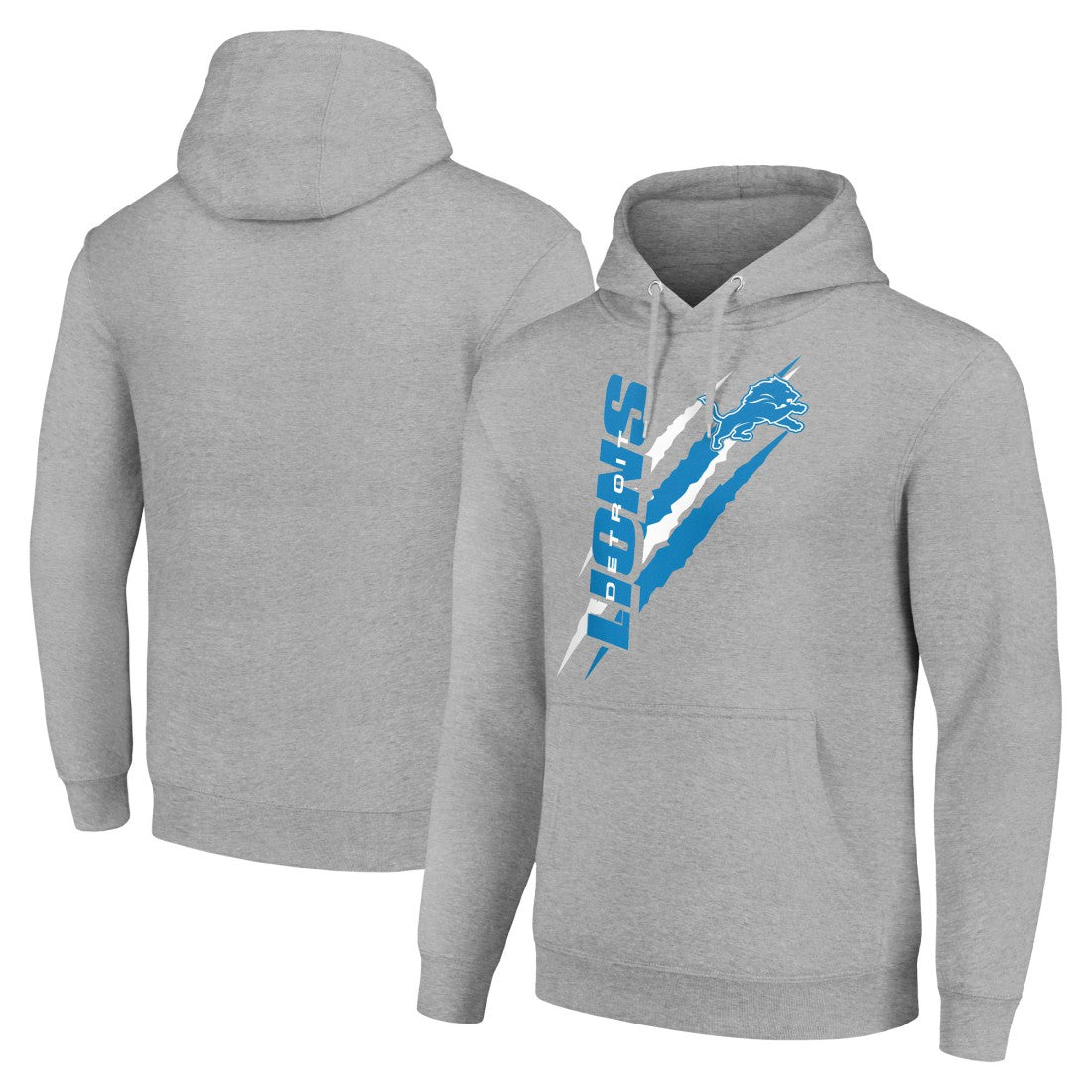 Detroit Lions Starter Unisex Color Scratch Fleece Pullover Hoodie - Heather Gray on sale