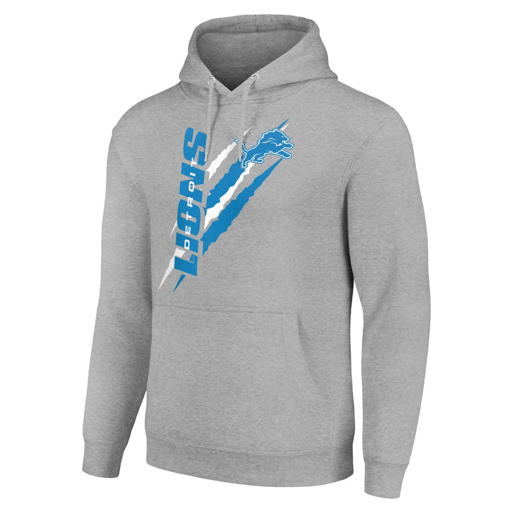 Detroit Lions Starter Unisex Color Scratch Fleece Pullover Hoodie - Heather Gray on sale
