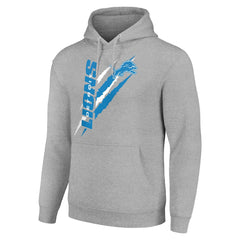 Detroit Lions Starter Unisex Color Scratch Fleece Pullover Hoodie - Heather Gray on sale