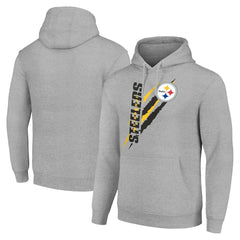 Pittsburgh Steelers Starter Unisex Color Scratch Fleece Pullover Hoodie - Heather Gray on sale