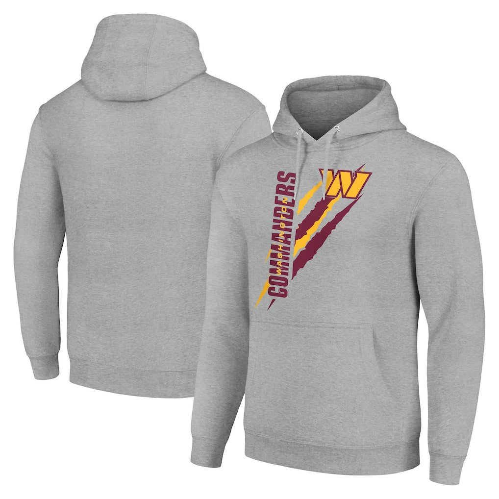Washington Commanders Starter Unisex Color Scratch Fleece Pullover Hoodie - Heather Gray cheap