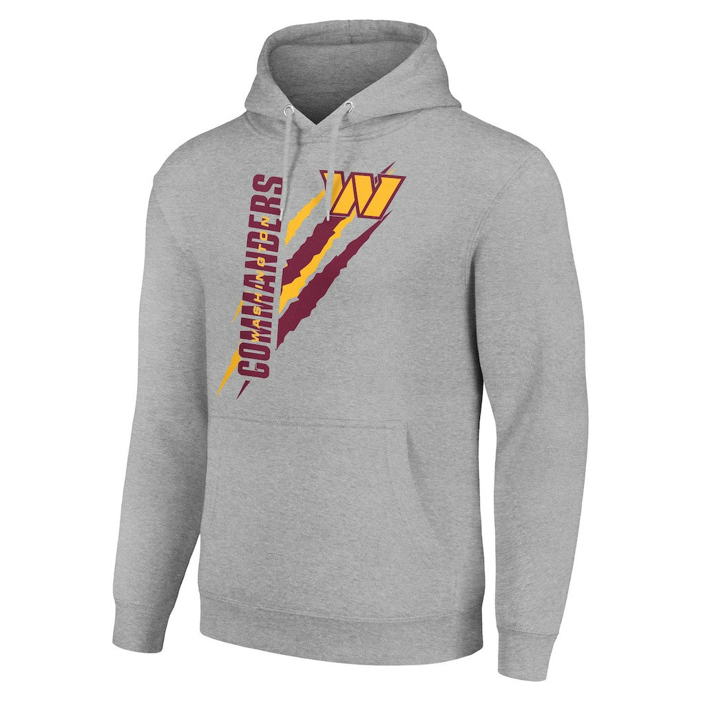 Washington Commanders Starter Unisex Color Scratch Fleece Pullover Hoodie - Heather Gray cheap