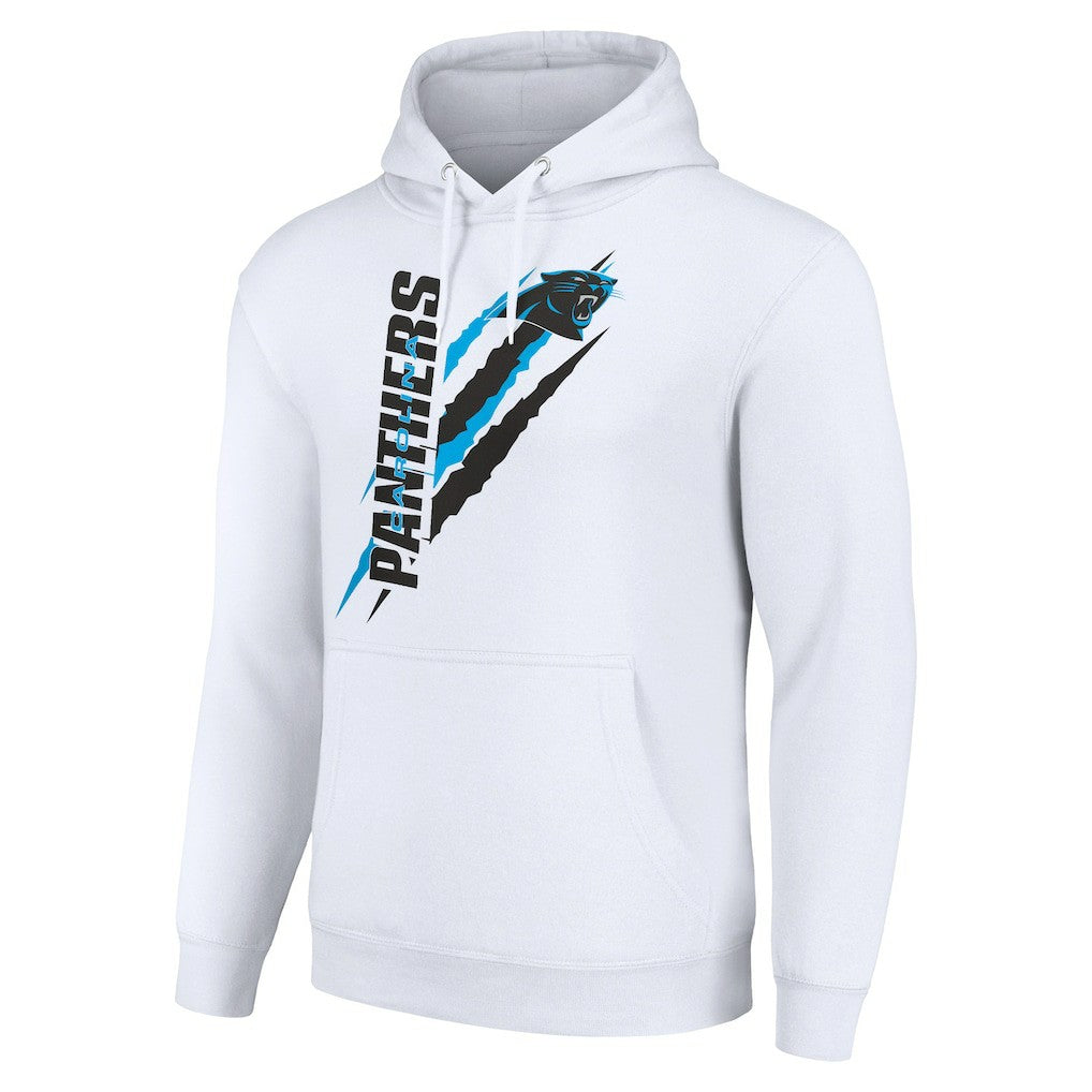 Carolina Panthers Starter Unisex Color Scratch Fleece Pullover Hoodie - White for sale