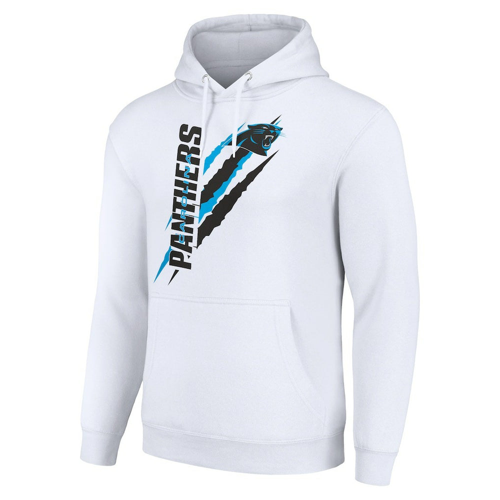 Carolina Panthers Starter Unisex Color Scratch Fleece Pullover Hoodie - White for sale