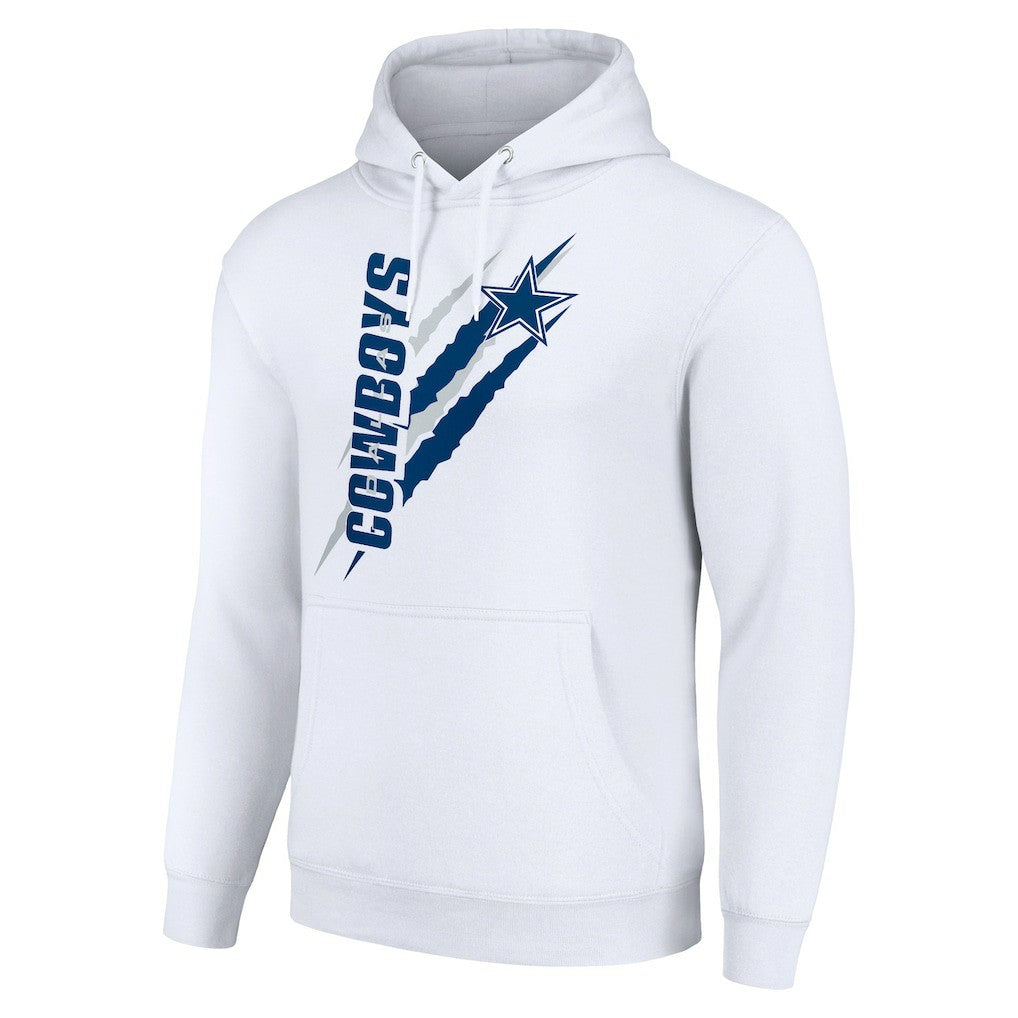 Dallas Cowboys Starter Unisex Color Scratch Fleece Pullover Hoodie - White sale