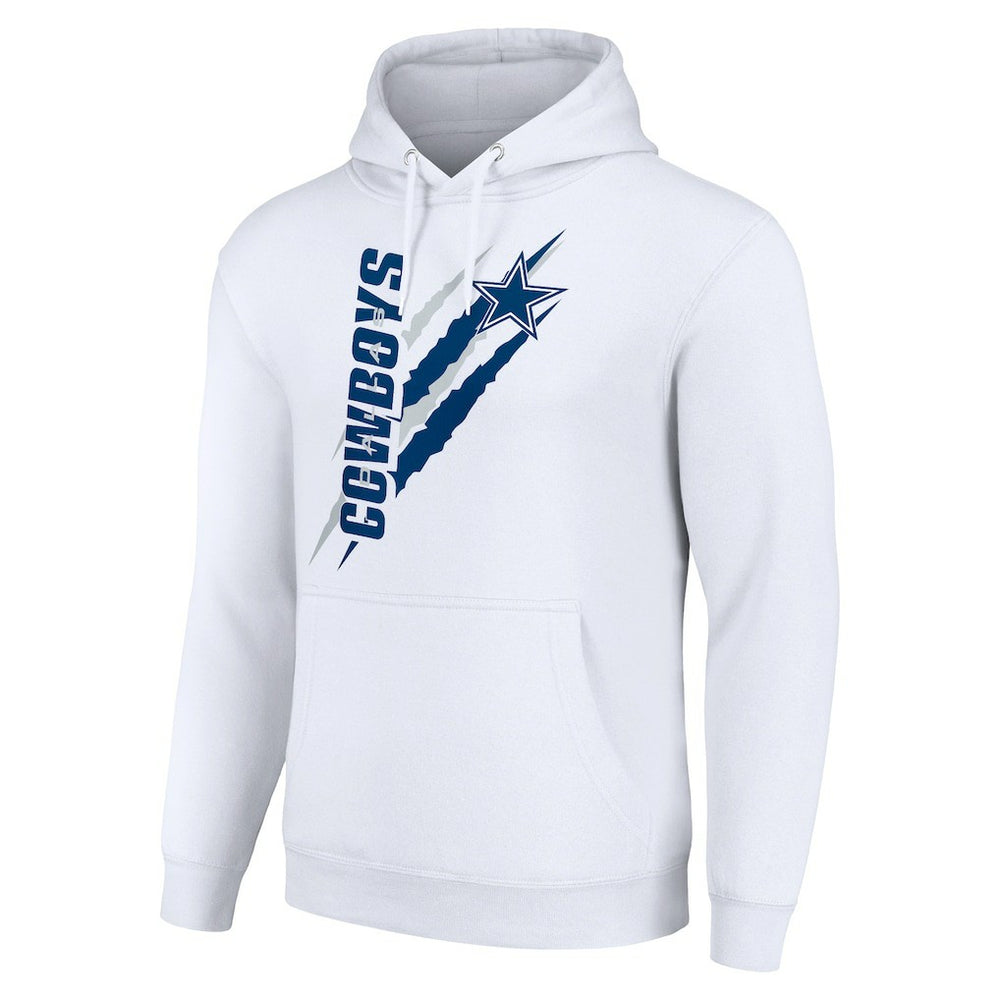 Dallas Cowboys Starter Unisex Color Scratch Fleece Pullover Hoodie - White sale