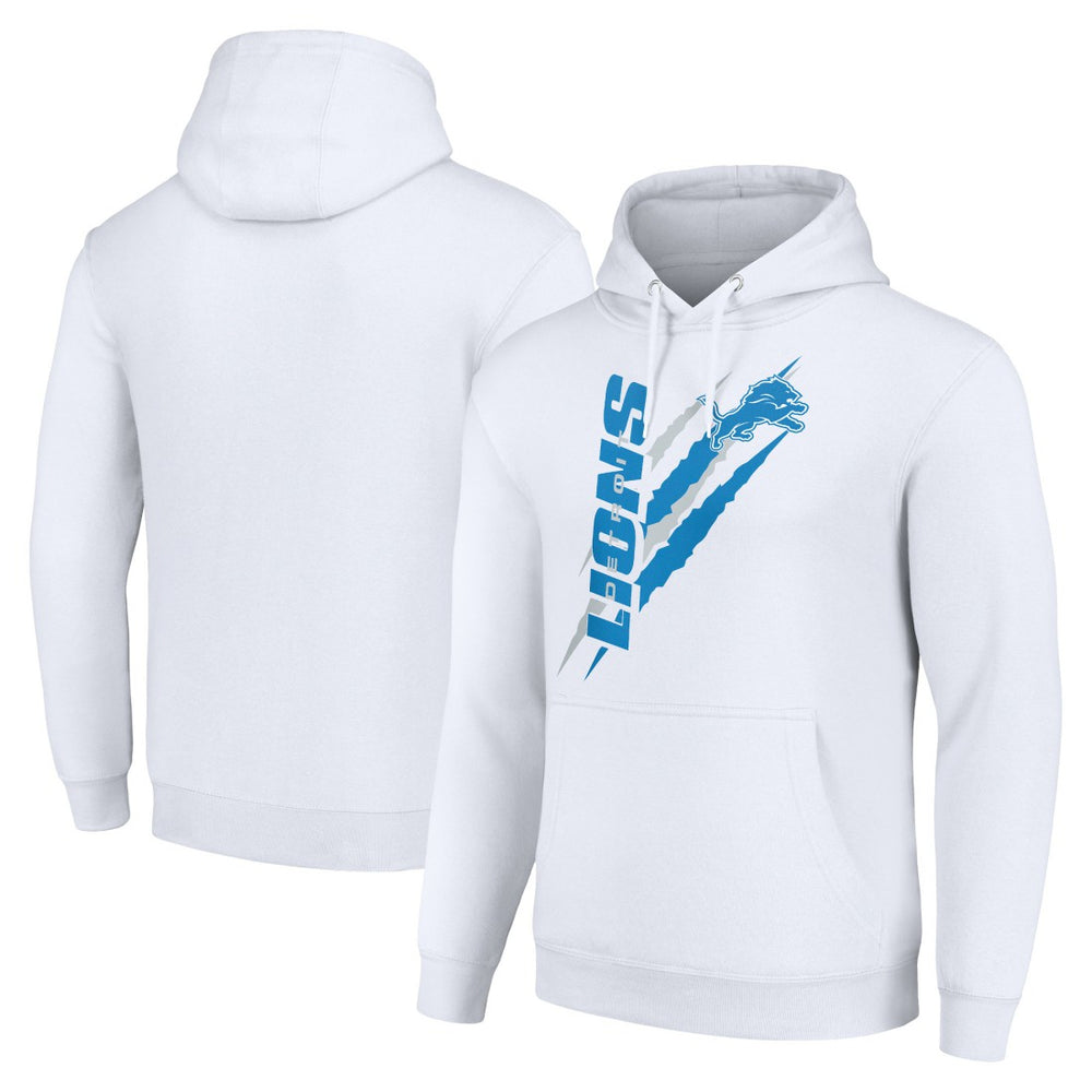 Detroit Lions Starter Unisex Color Scratch Fleece Pullover Hoodie - White discount