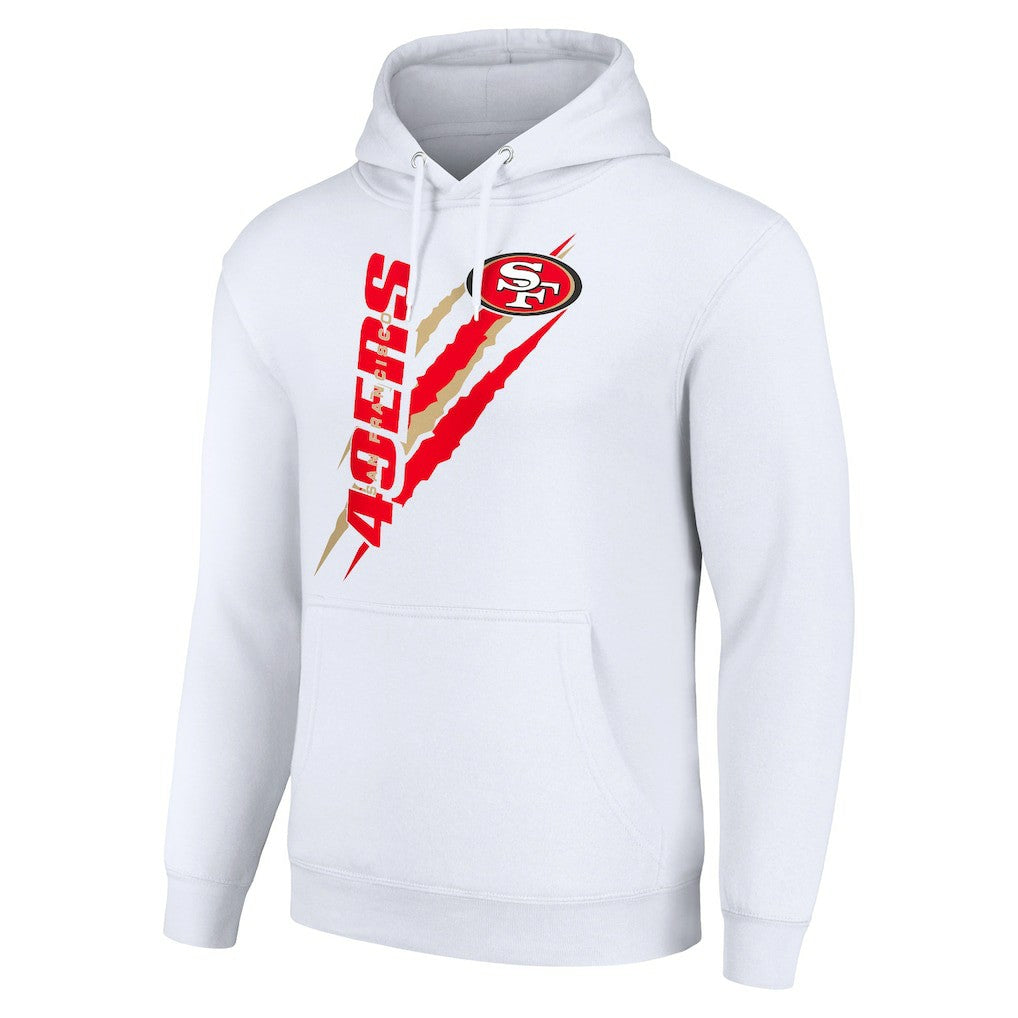 San Francisco 49ers Starter Unisex Color Scratch Fleece Pullover Hoodie - White outlet