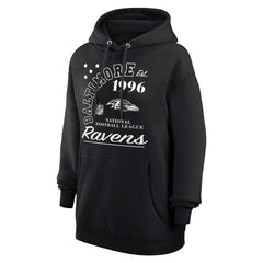 Baltimore Ravens Starter Unisex Arch Team Fleece Pullover Hoodie - Black on sale