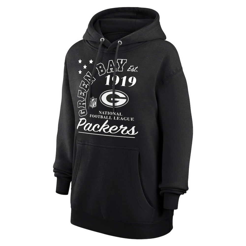 Green Bay Packers Starter Unisex Arch Team Fleece Pullover Hoodie - Black cheap