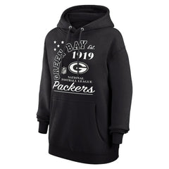 Green Bay Packers Starter Unisex Arch Team Fleece Pullover Hoodie - Black cheap