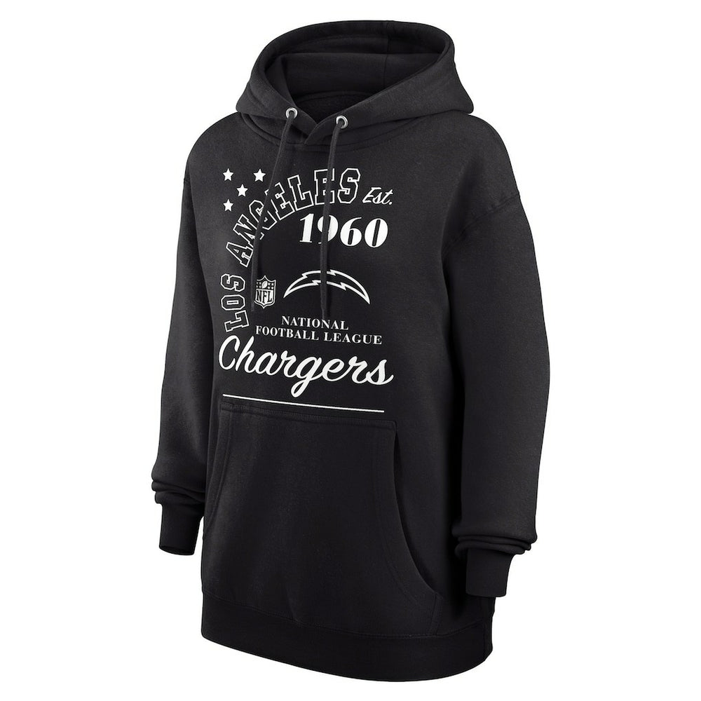 Los Angeles Chargers Starter Unisex Arch Team Fleece Pullover Hoodie - Black for sale