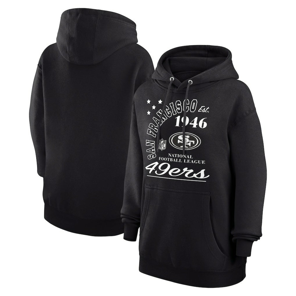 San Francisco 49ers Starter Unisex Arch Team Fleece Pullover Hoodie - Black for sale