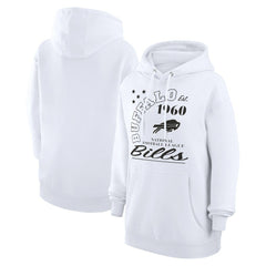 Buffalo Bills Starter Unisex Arch Team Fleece Pullover Hoodie - White outlet