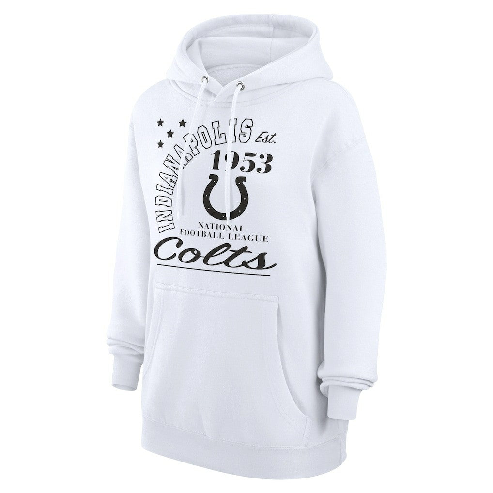 Indianapolis Colts Starter Unisex Arch Team Fleece Pullover Hoodie - White for sale