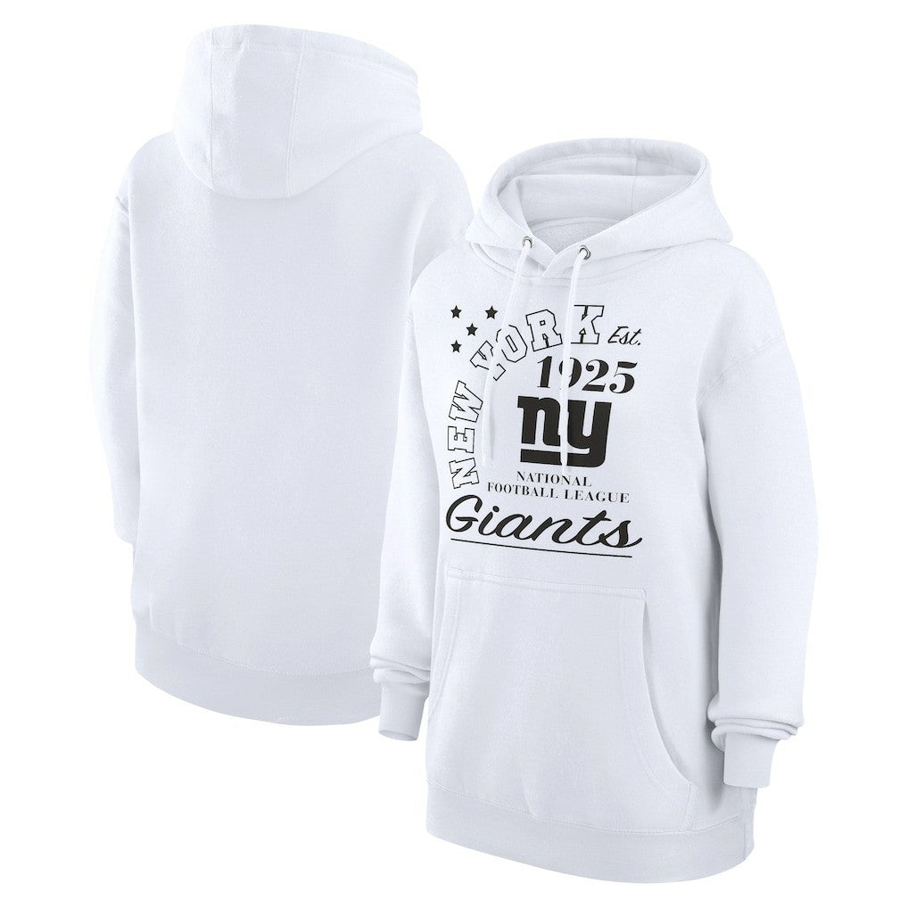 New York Giants Starter Unisex Arch Team Fleece Pullover Hoodie - White on sale