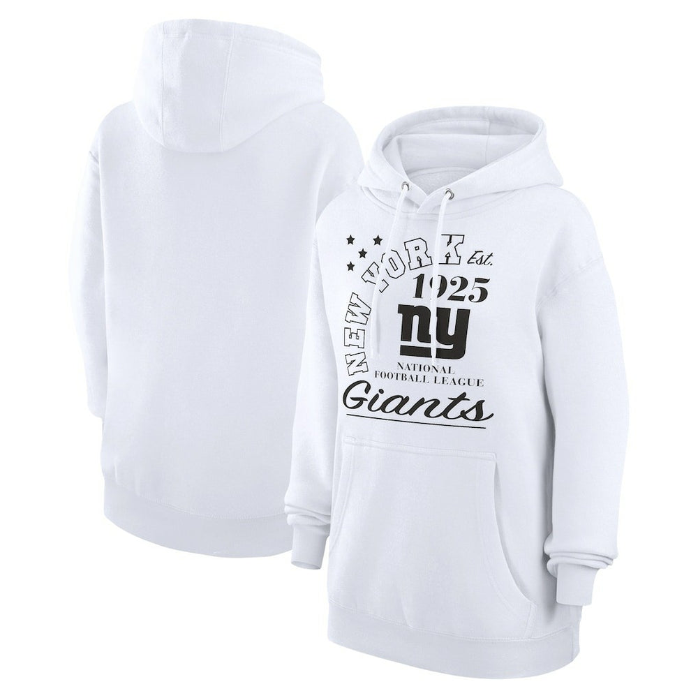 New York Giants Starter Unisex Arch Team Fleece Pullover Hoodie - White on sale