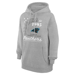 Carolina Panthers Starter Unisex Arch Team Fleece Pullover Hoodie - Heather Gray discount