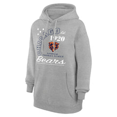 Chicago Bears Starter Unisex Arch Team Fleece Pullover Hoodie - Heather Gray outlet