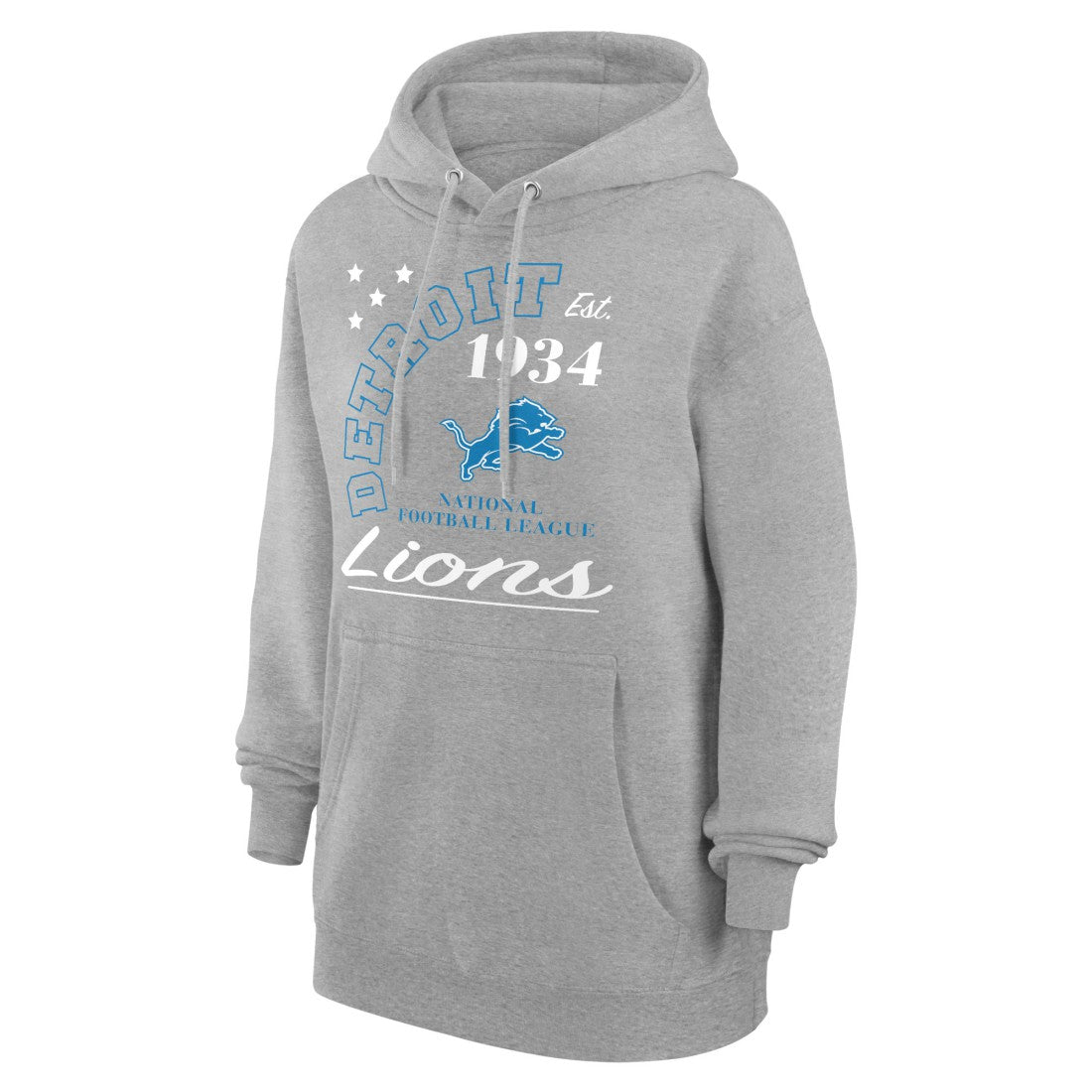 Detroit Lions Starter Unisex Arch Team Fleece Pullover Hoodie - Heather Gray outlet
