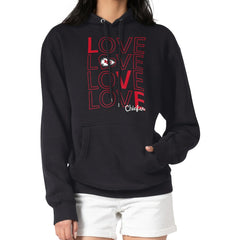 Kansas City Chiefs G-III 4Her by Carl Banks Women's Love Graphic Pullover Hoodie - Black outlet