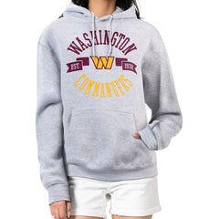 Washington Commanders G-III 4Her by Carl Banks Women's City Graphic Team Fleece Pullover Hoodie - Heather Gray discount